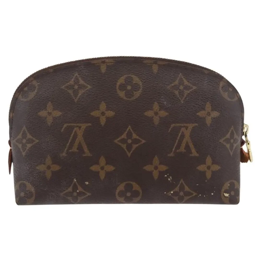 Louis Vuitton Monogram Pochette Cosmetic PM Pouch Brown